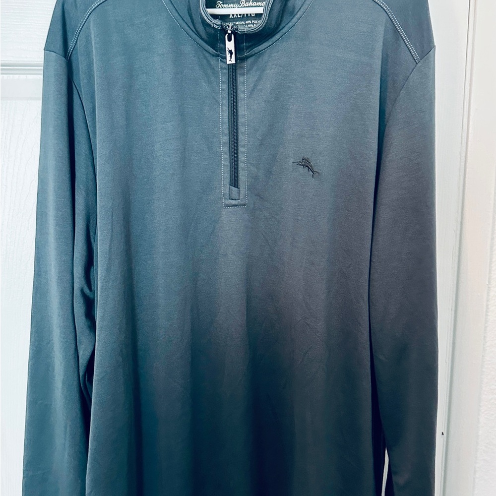 Tommy Bahama Blue Quarter-Zip Pullover